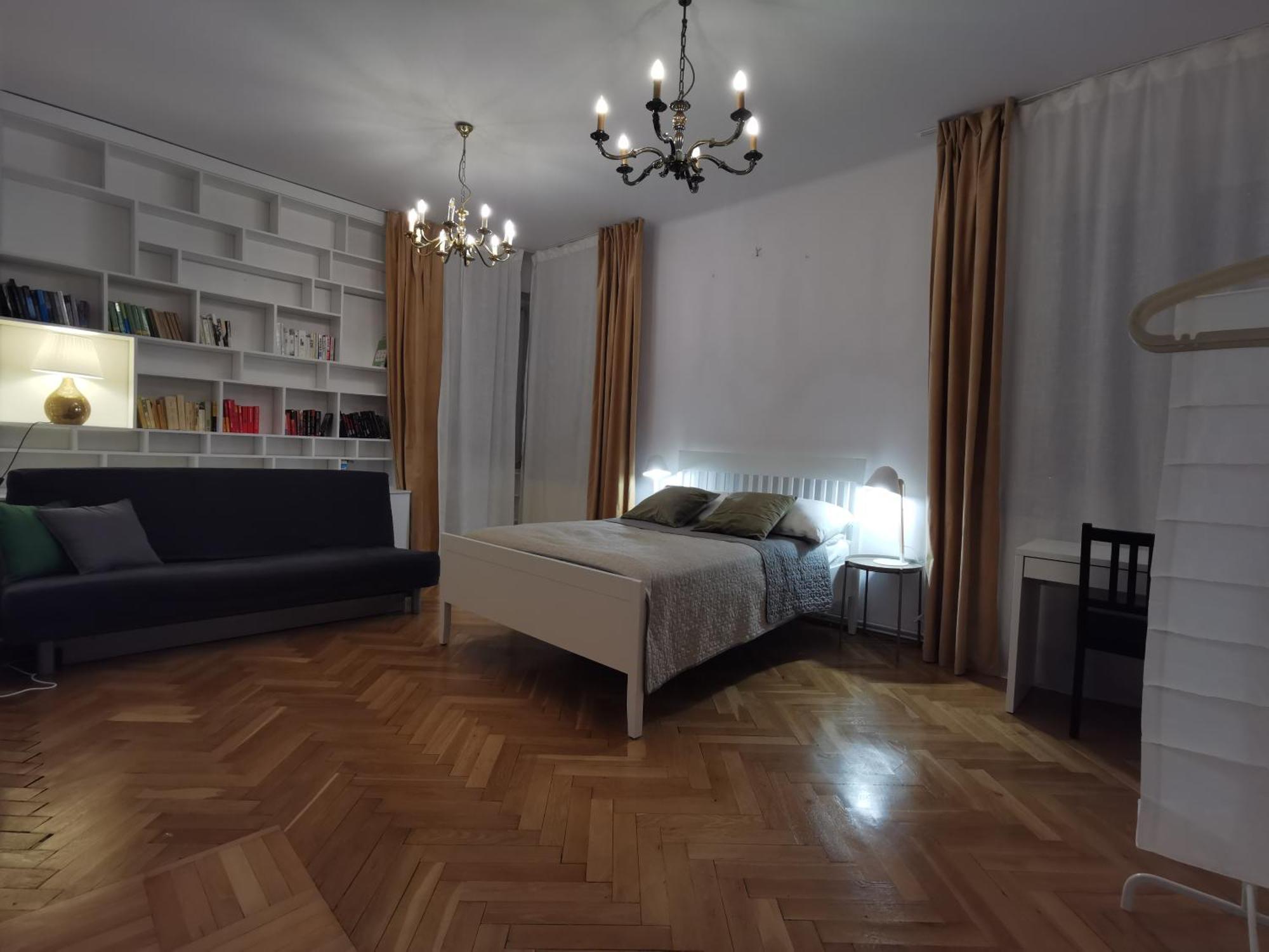 Cozy Spacious Apartment With Balcony Краков Экстерьер фото